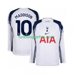 Camiseta Tottenham Hotspur Maddison 10 Primera Equipación 2025/2026 Manga Larga